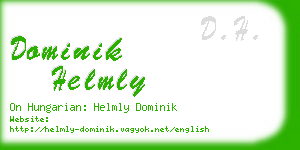 dominik helmly business card